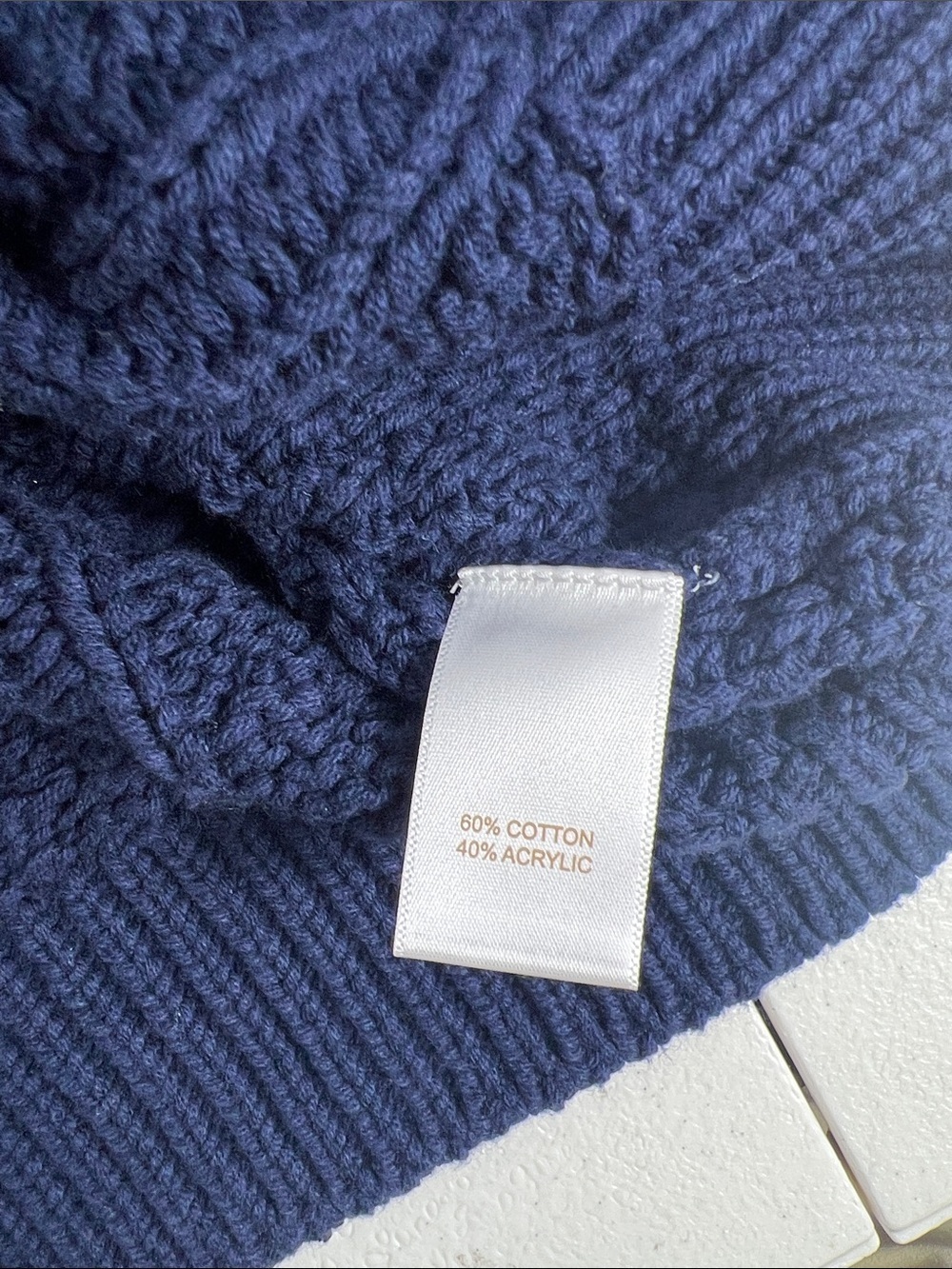 Caroline Constas Sz S Blue Cable Knit Rhiinestone Embellished Cardigan NWT - Picture 10 of 11